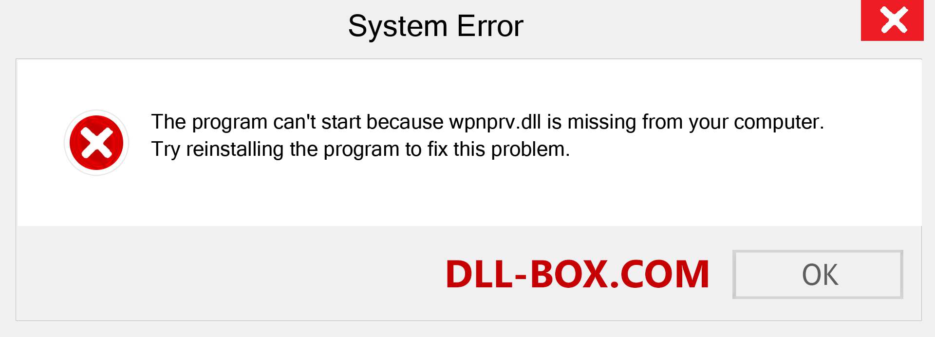  wpnprv.dll file is missing?. Download for Windows 7, 8, 10 - Fix  wpnprv dll Missing Error on Windows, photos, images